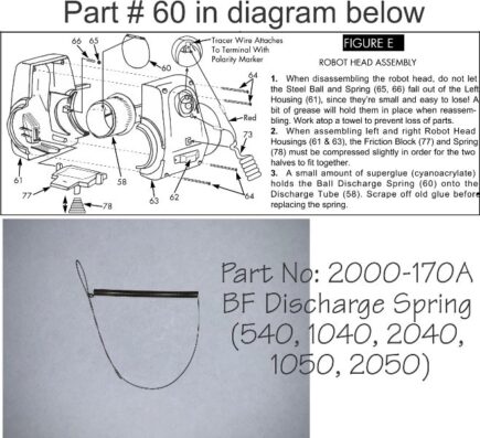 Newgy Spare Part 2000-170A, BF Discharge Spring