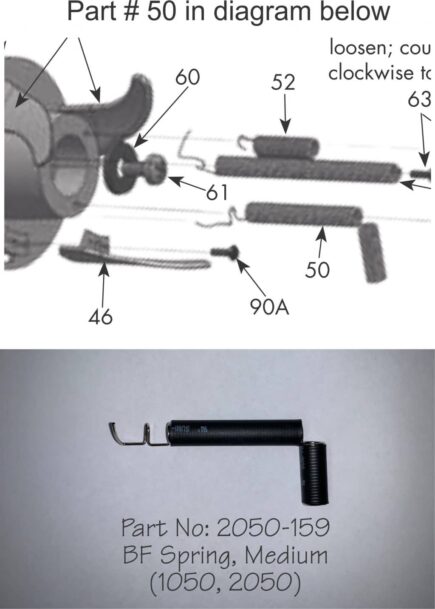 Newgy Spare Part 2050-159, , BF Spring, Medium