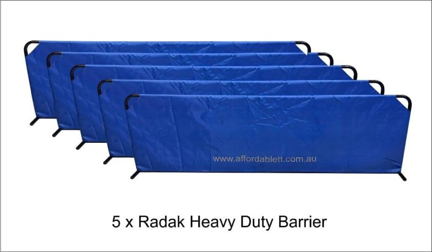 Radak Heavy Duty Court Surrounds / Barriers, Sold as Box of 5