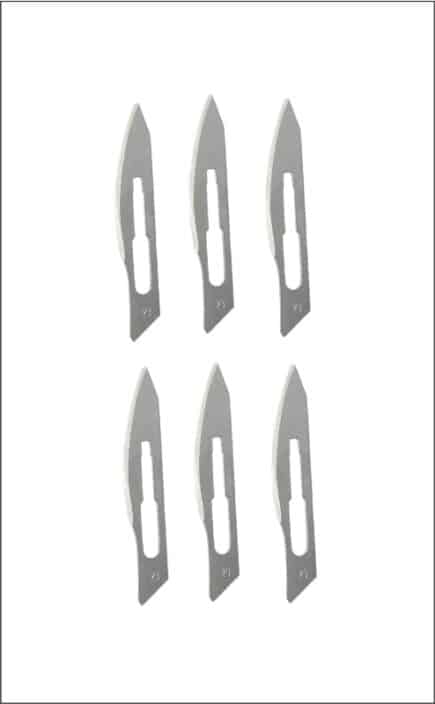 Surgical Blades x 6, "Scalpel Blades"