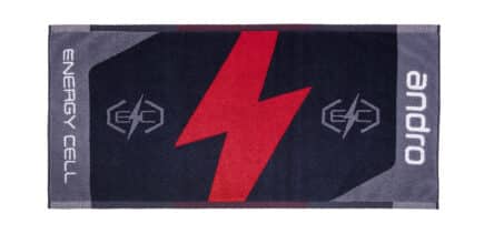 andro Towel Energy Cell, Black/Red 50cm x 100cm