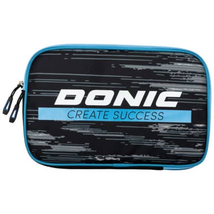 Donic Double Bat Wallet Pop, Blk/Cyan