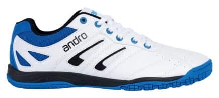 Andro Shuffle Step 2, Table Tennis Shoes - White/Black/Blue