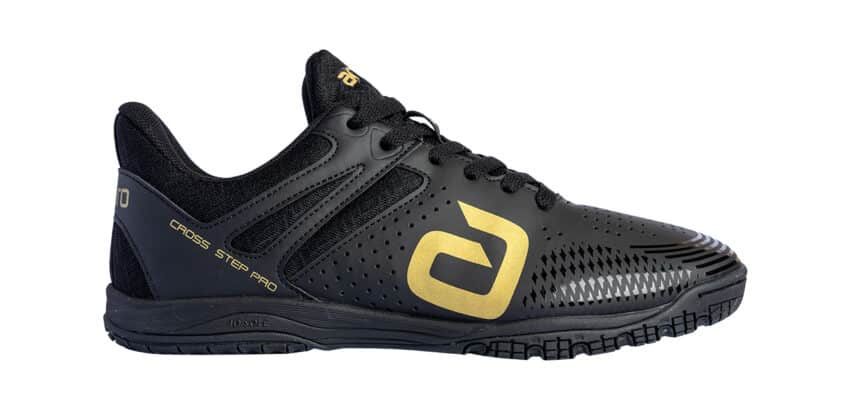 Andro Cross Step PRO Table Tennis Shoes - Black/Gold