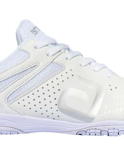 Andro Cross Step PRO Table Tennis Shoes - White/Silver