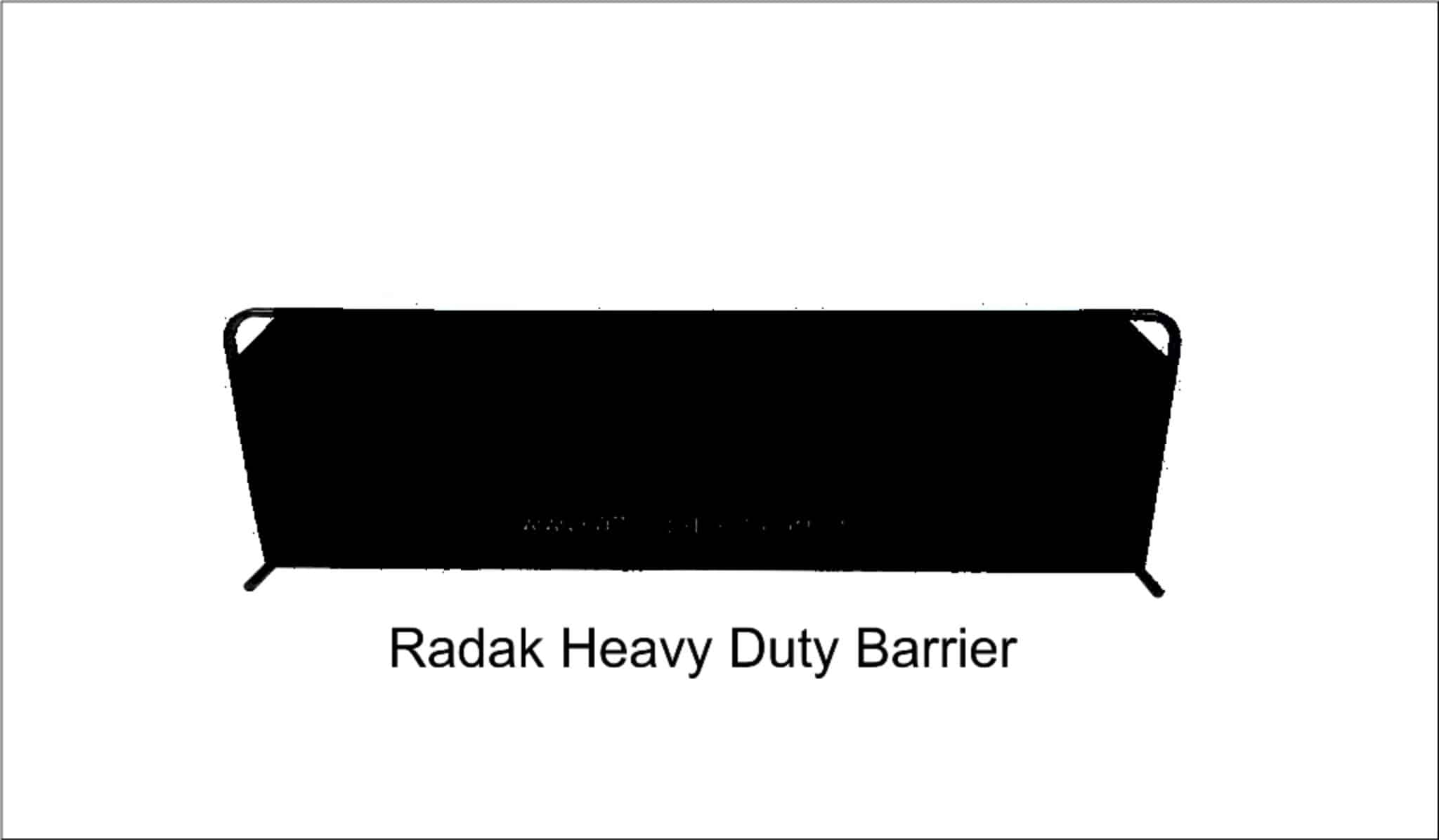 Radak Heavy Duty Court Surrounds / Barriers - Black, 233cm x 70cm