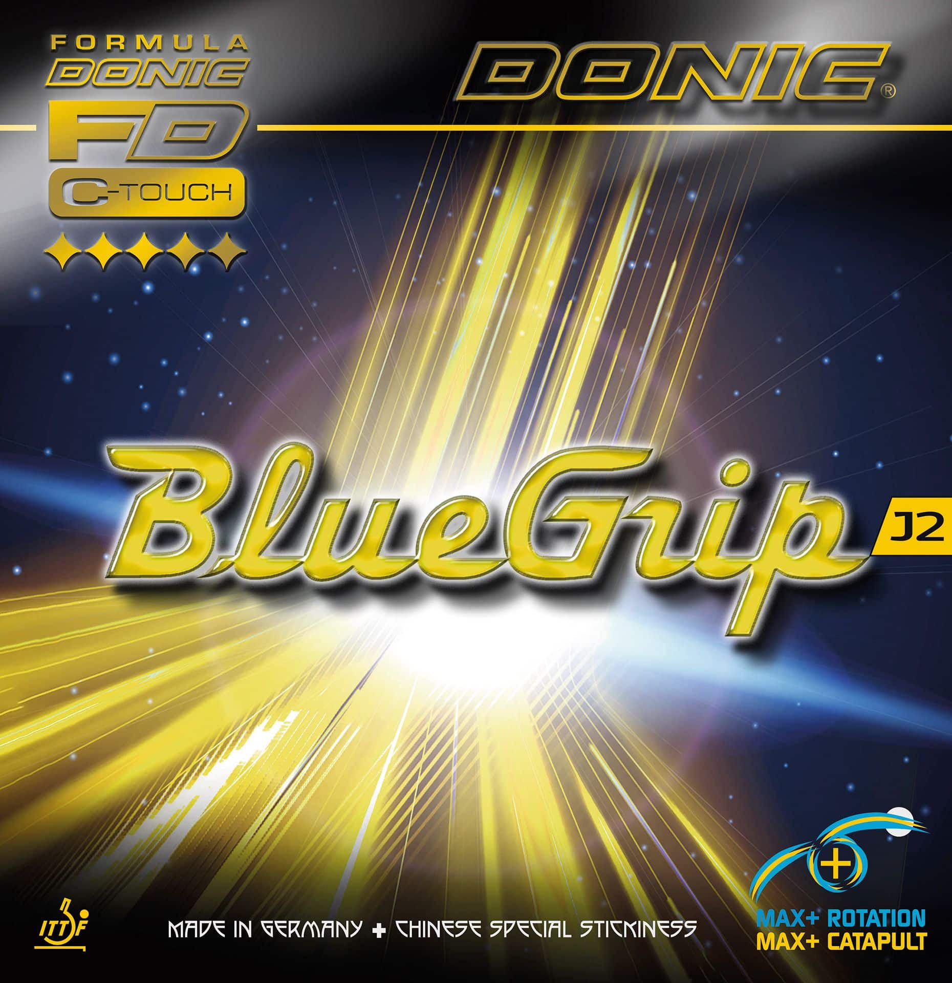 Donic BlueGrip J2 - Maximum Control for Close-To-The-Table Play